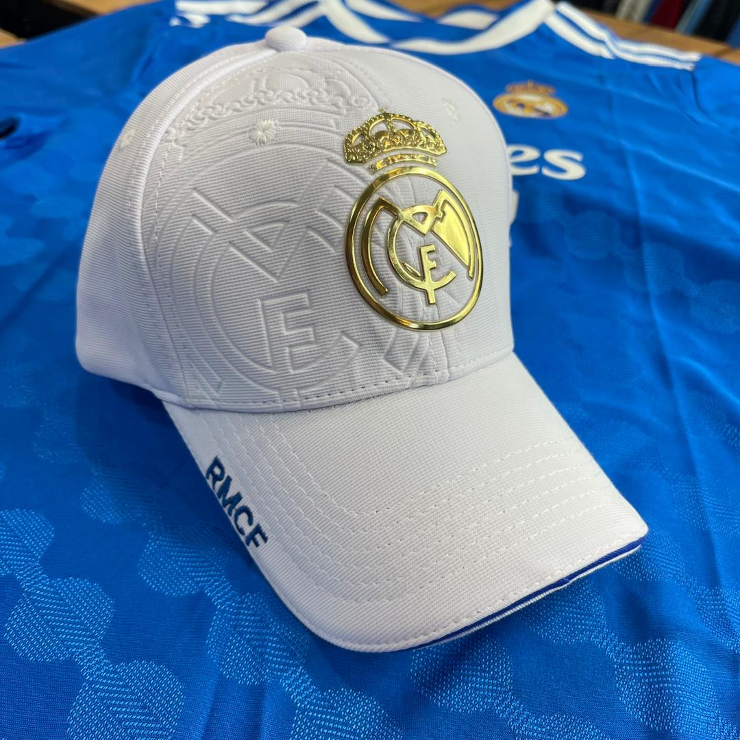 کلاه رئال مادرید سفید آبی لوگوژلاتین(کپ اورجینال)60525